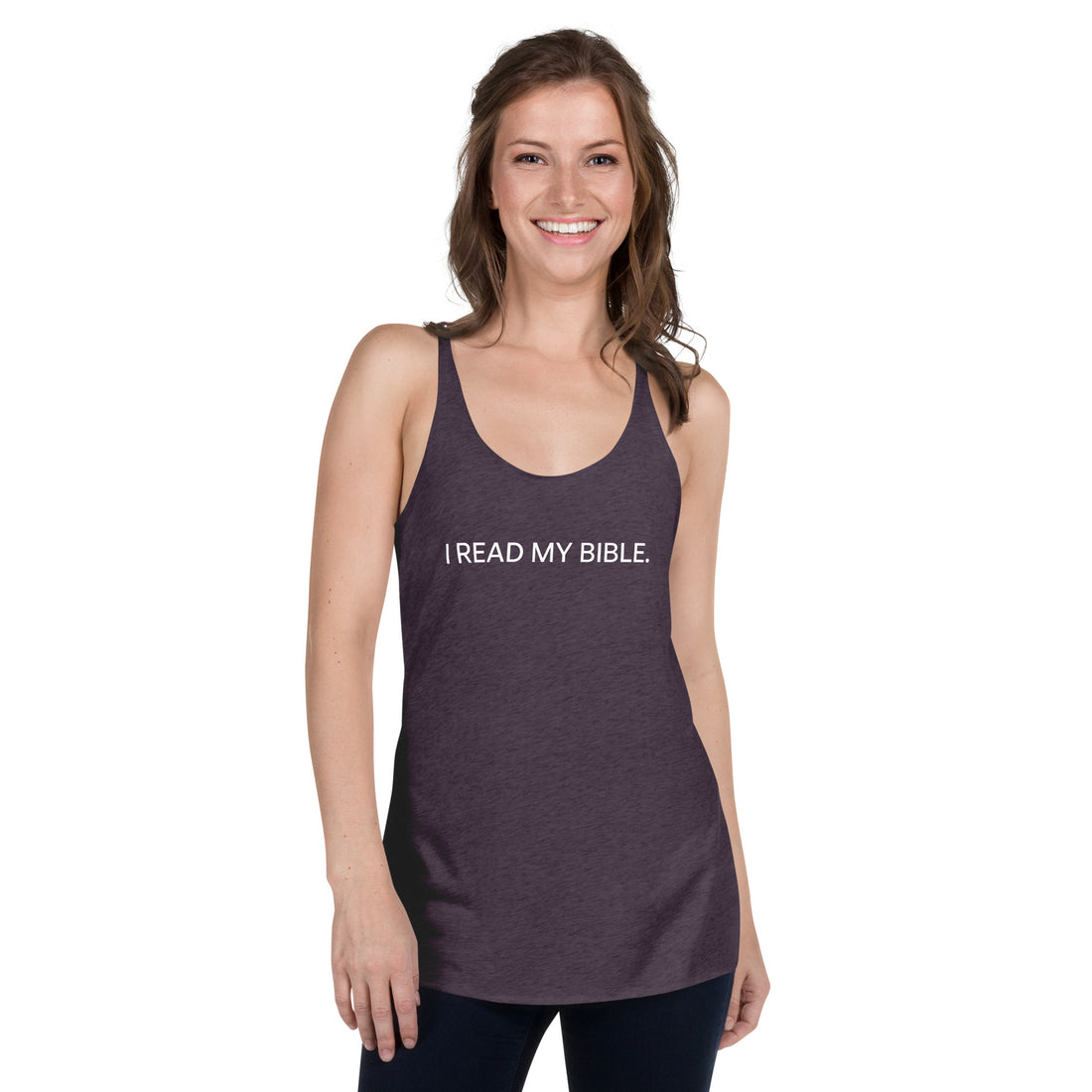 I READ MY BIBLE Women's Racerback Tank