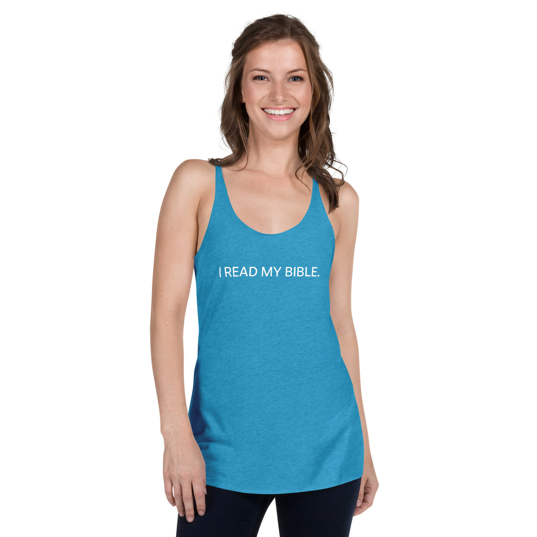 I READ MY BIBLE Women's Racerback Tank